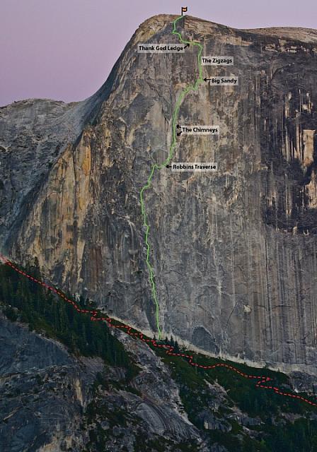 RegularRoute Overlay yosemitebigwall